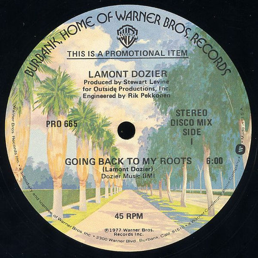 Lamont Dozier : Going Back To My Roots (12", Promo)