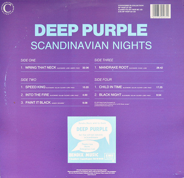 Deep Purple : Scandinavian Nights (Live In Stockholm 1970) (2xLP, Gat)