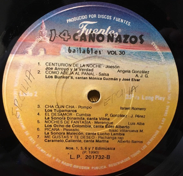 Various : 14 Cañonazos Bailables Vol. 30 (LP, Album)