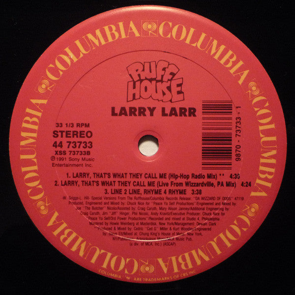 Larry Larr : Larry, That's What They Call Me (12")