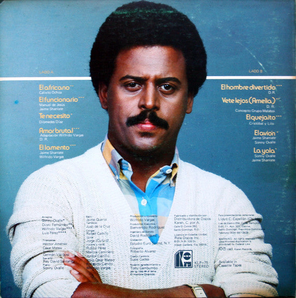 Wilfrido Vargas : El Funcionario (LP, Album)