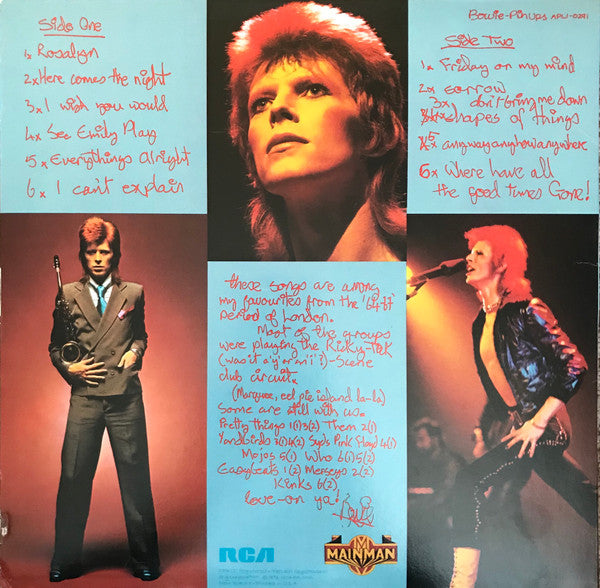 Bowie* : Pinups (LP, Album, Ind)
