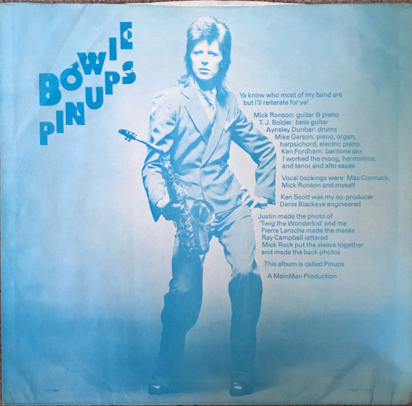 Bowie* : Pinups (LP, Album, Ind)