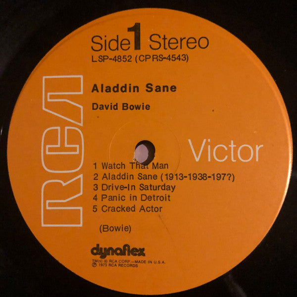 David Bowie : Aladdin Sane (LP, Album, Ind)