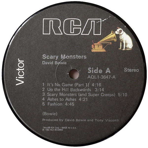 David Bowie : Scary Monsters (LP, Album, Ind)
