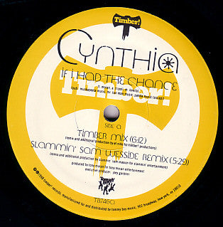 Cynthia : If I Had The Chance (12")