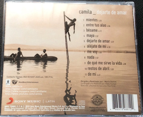 Camila : Dejarte de Amar (CD, Album)