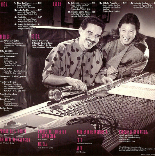 Luis "Perico" Ortiz : Vuelvo Otra Vez (LP, Album)