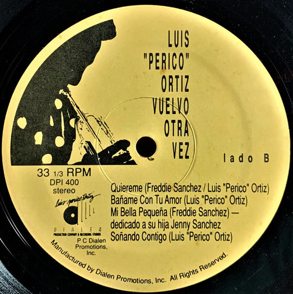 Luis "Perico" Ortiz : Vuelvo Otra Vez (LP, Album)