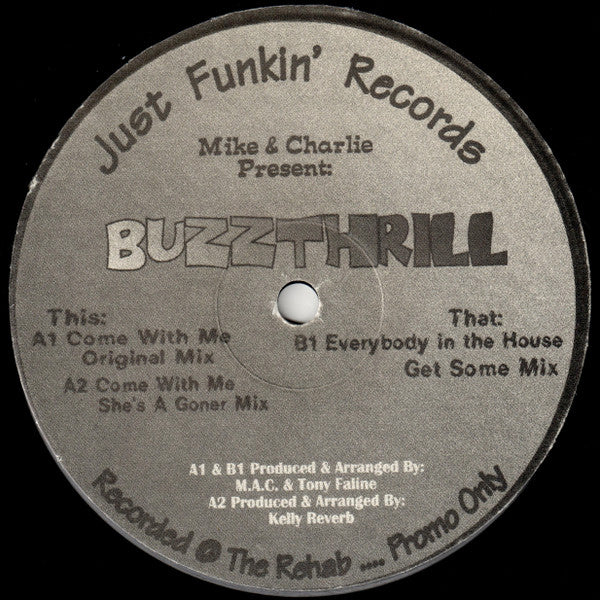 Buzzthrill : Everybody In The House (12", Promo)