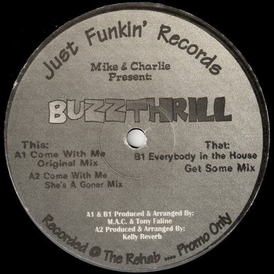 Buzzthrill : Everybody In The House (12", Promo)