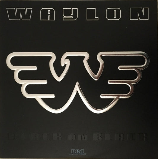 Waylon Jennings : Black On Black (LP, Album, Cus)