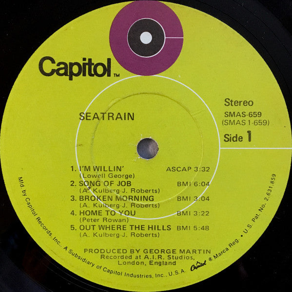 Seatrain : Seatrain (LP, Album, Jac)