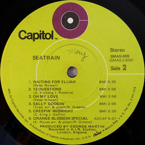Seatrain : Seatrain (LP, Album, Jac)