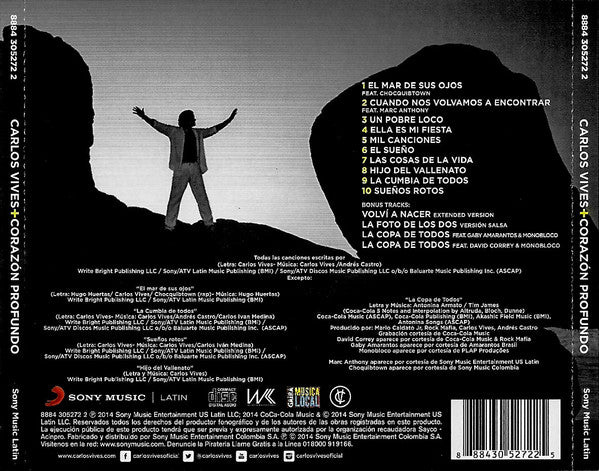 Carlos Vives : Más Corazón Profundo (CD, Album)