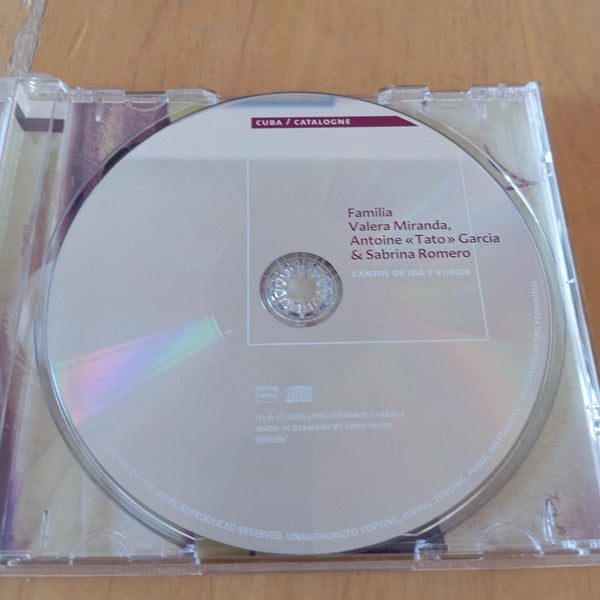 La Familia Valera Miranda, Antoine "Tato" Garcia & Sabrina Romero : Cantos De Ida Y Vuelta (CD, Album)