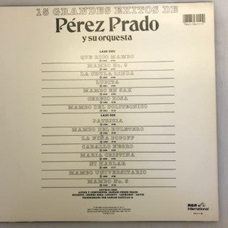 Perez Prado And His Orchestra : 15 Grandes Éxitos De Pérez Prado Y Su Orquesta (LP, Comp)