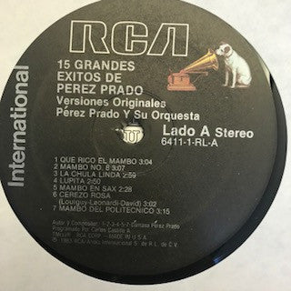 Perez Prado And His Orchestra : 15 Grandes Éxitos De Pérez Prado Y Su Orquesta (LP, Comp)