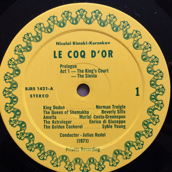 Nikolai Rimsky-Korsakov, Beverly Sills, Norman Treigle, Enrico Di Giuseppe, Julius Rudel : Le Coq D’Or (2xLP, Album)