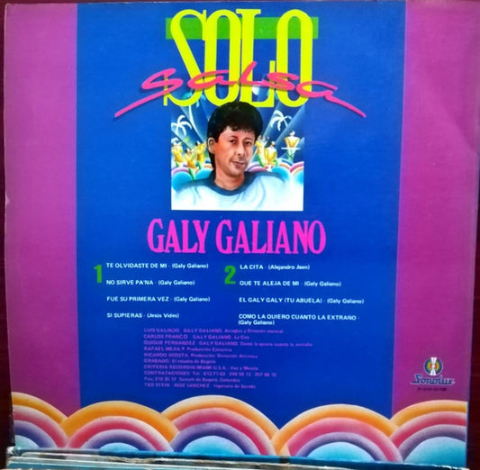 Galy Galiano : Solo Salsa (LP, Album)