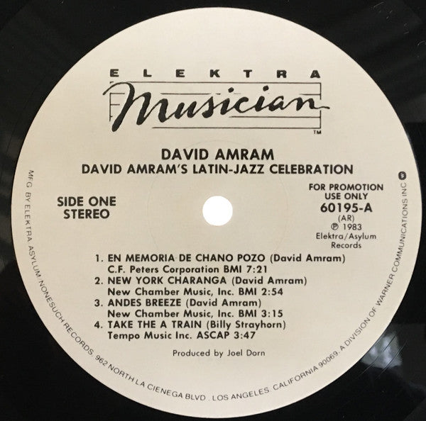 David Amram And Friends : Latin-Jazz Celebration (LP, Album, Promo)
