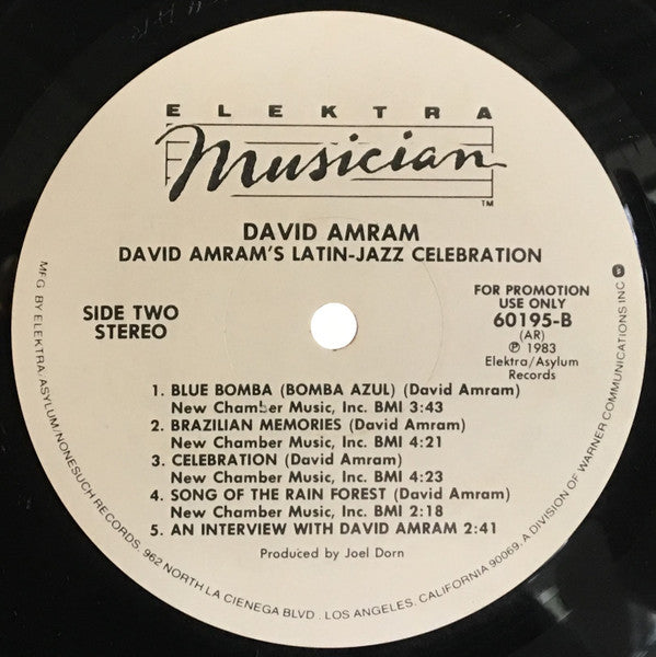 David Amram And Friends : Latin-Jazz Celebration (LP, Album, Promo)