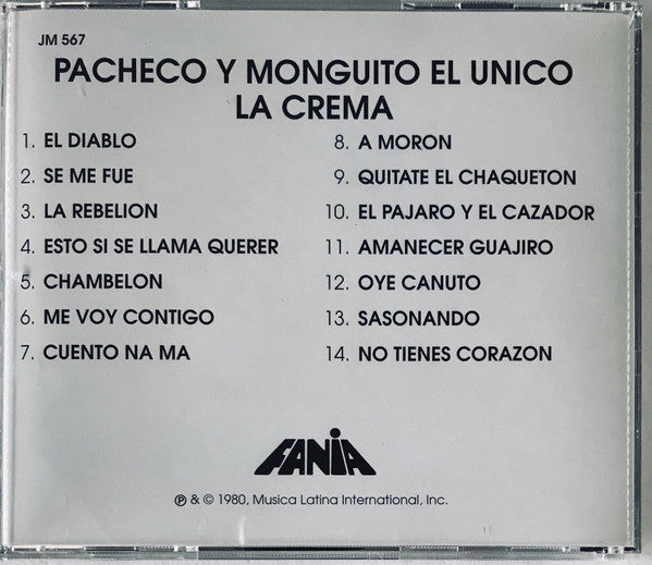 Johnny Pacheco Y Monguito (2) : La Crema (CD, Comp, RE)