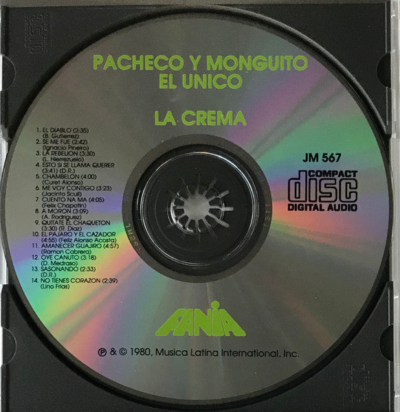 Johnny Pacheco Y Monguito (2) : La Crema (CD, Comp, RE)
