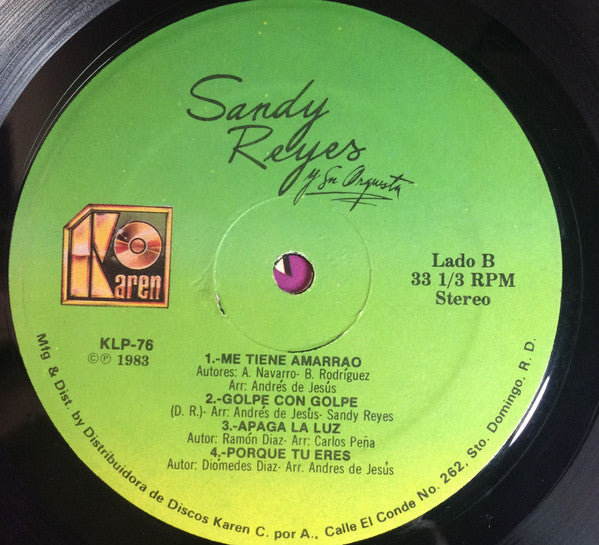 Sandy Reyes Y Su Orquesta : Sandy Reyes Y Su Orquesta (LP, Album)