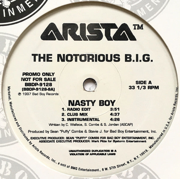Notorious B.I.G. : Nasty Boy (12", Promo)
