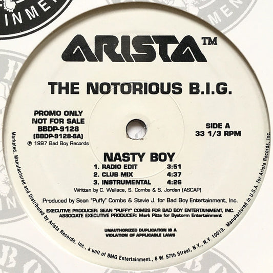 Notorious B.I.G. : Nasty Boy (12", Promo)