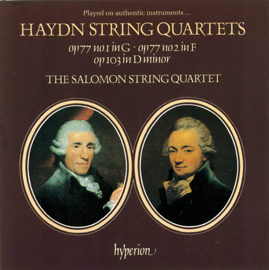 Joseph Haydn, The Salomon Quartet : String Quartets Opp. 77 /103 (CD)