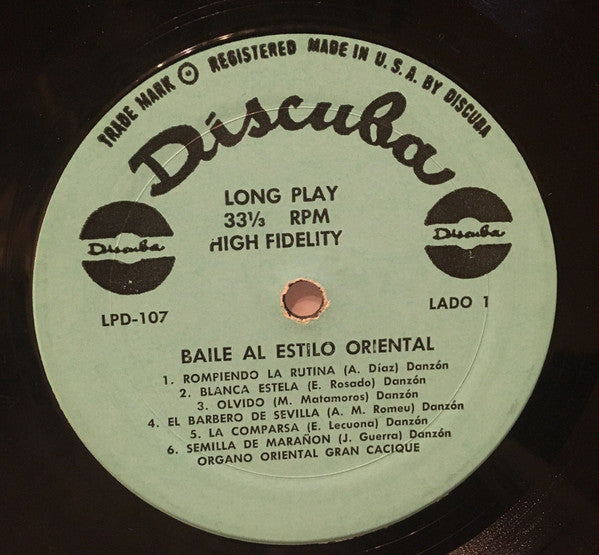 Organo Hermanos Ajo : Baile Al Estilo Oriental (LP, Album, HIG)