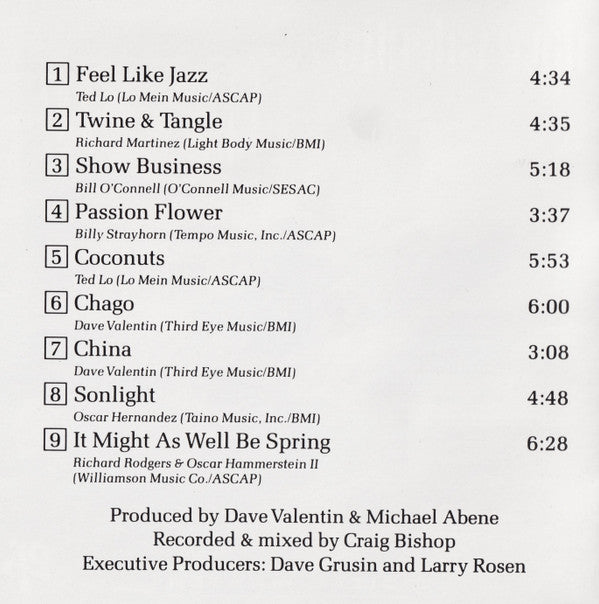 Dave Valentin : Mind Time (CD, Album)