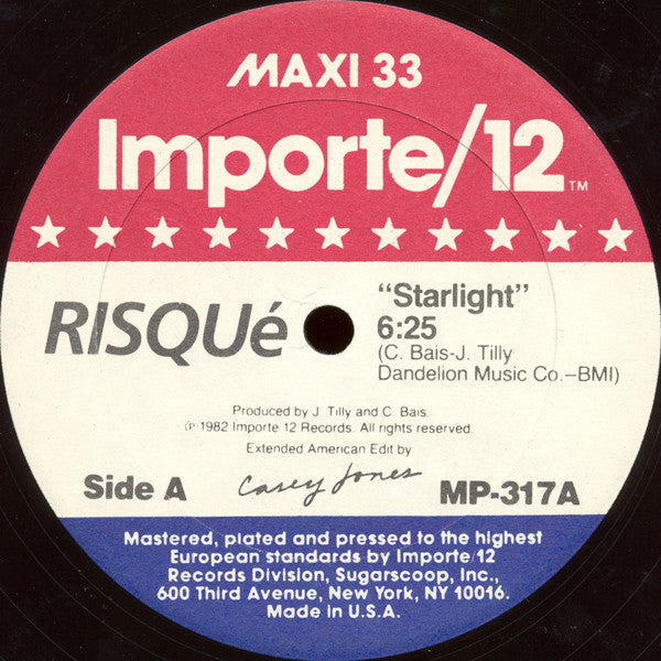 Risqué (2) : Starlight / The Girls Are Back In Town (12", Maxi)