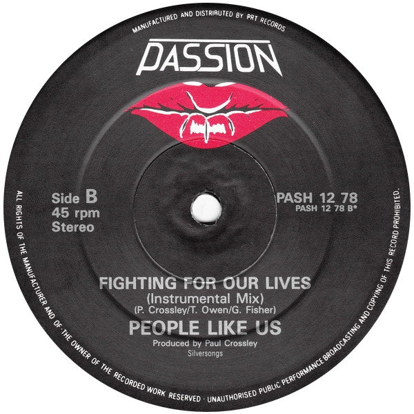 People Like Us (2) : Fighting For Our Lives (12")