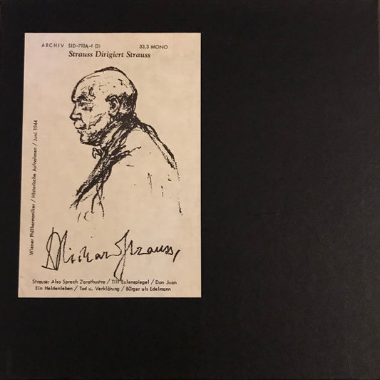 Wiener Philharmoniker, Richard Strauss : Strauss Dirigiert Strauss (Box + 3xLP, Mono)
