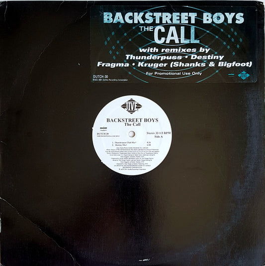 Backstreet Boys : The Call (12", Promo)