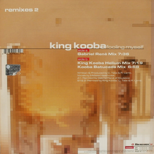 King Kooba - Fooling Myself Remixes 2 vinyl record, 12" (Very Good Plus (VG+)) | Lulo Records