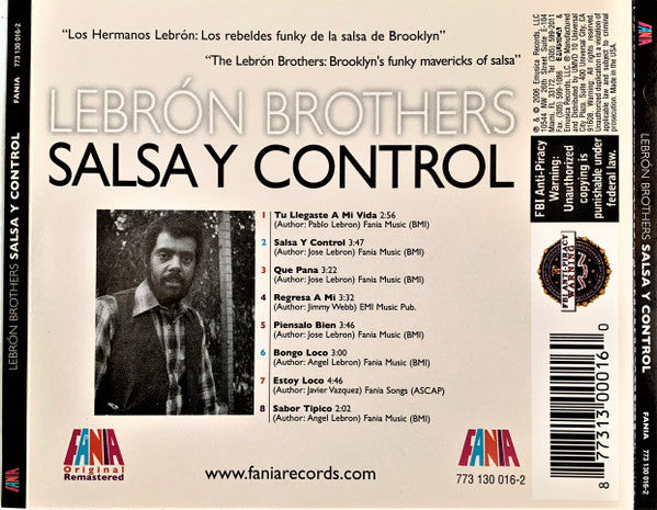Lebron Brothers : Salsa Y Control (CD, Album, RE, RM)