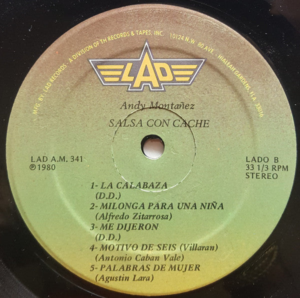 Andy Montañez : Salsa Con Caché (LP, Album, Gre)