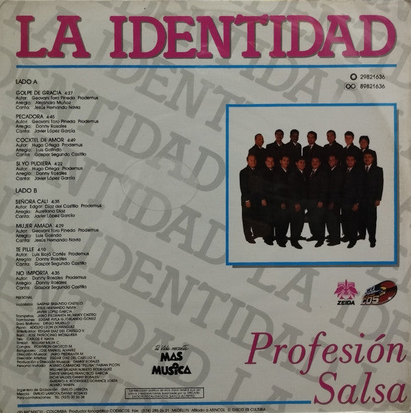 La Identidad : Profesión Salsa  (LP)