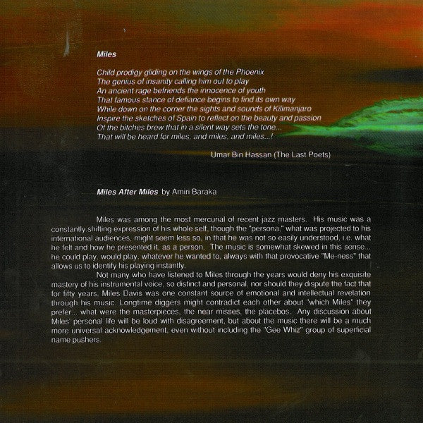 Miles Davis : Panthalassa: The Music Of Miles Davis 1969-1974 (CD, Comp)