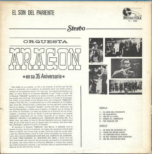 Orquesta Aragon : El Son Del Pariente (Orquesta Aragon ✳En Su 35 Aniversario✳) (LP)