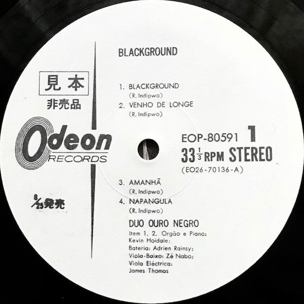 Duo Ouro Negro : Blackground (LP, Album, Promo, Gat)