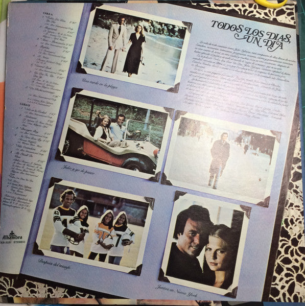 Julio Iglesias : Música De La Película "Todos Los Días, Un Día" (LP, Album)