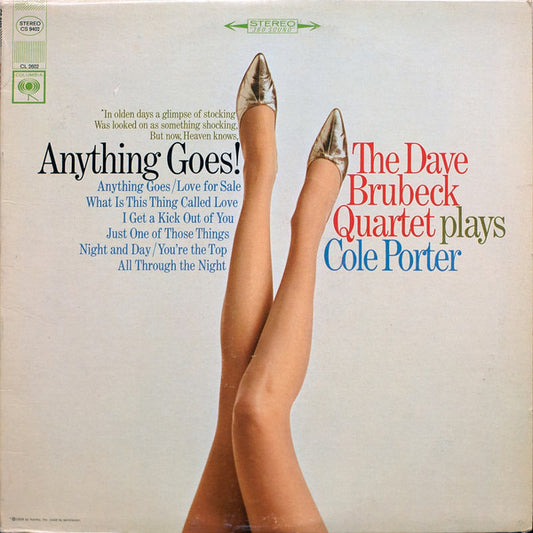 The Dave Brubeck Quartet : Anything Goes! The Dave Brubeck Quartet Plays Cole Porter (LP, Album)