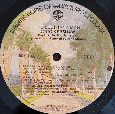 Doug Kershaw : The Louisiana Man (LP, Album, Jac)