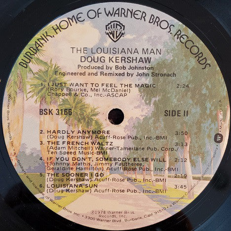 Doug Kershaw : The Louisiana Man (LP, Album, Jac)