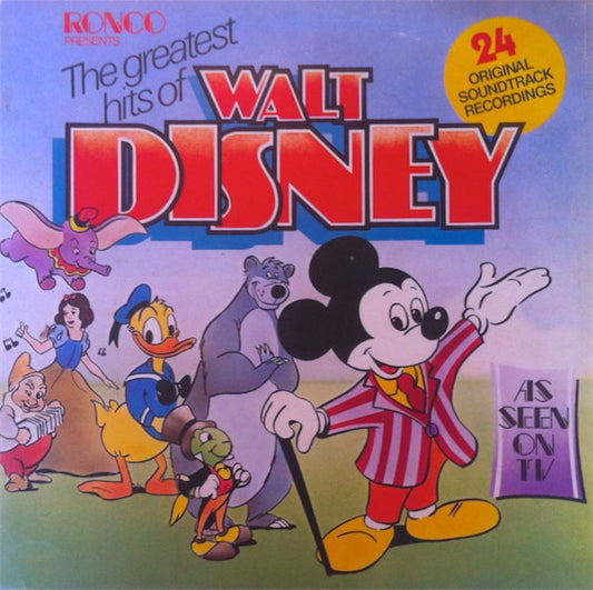 Various : The Greatest Hits Of Walt Disney (LP, Comp, Mono, Gat)